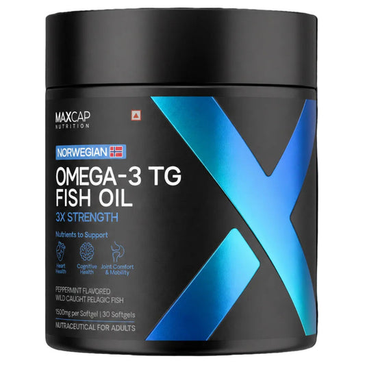 MAXCAP Omega-3 TG Fish Oil, 30 servings