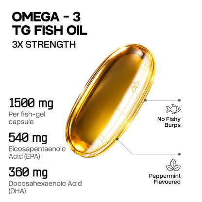 MAXCAP Omega-3 TG Fish Oil, 30 servings