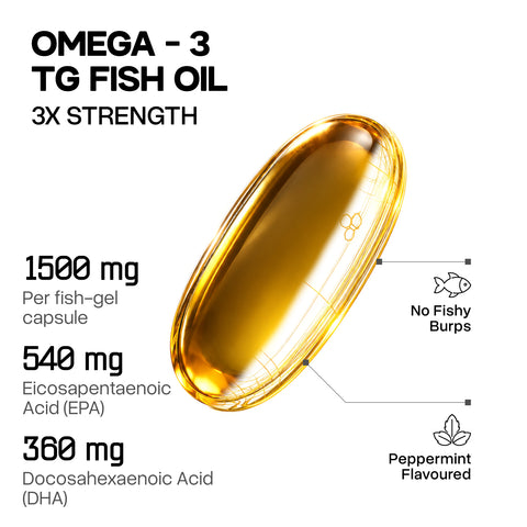 MAXCAP Omega-3 TG Fish Oil, 30 servings